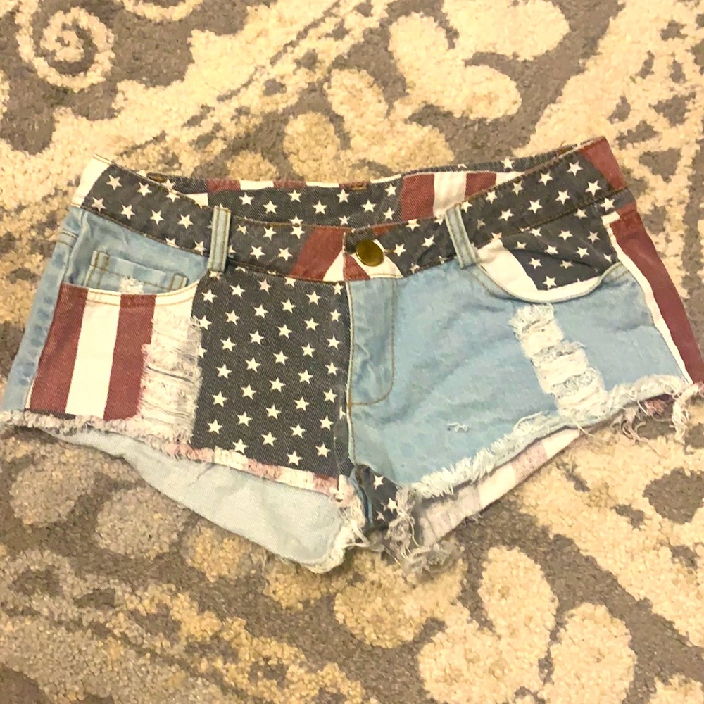 American flag shorts